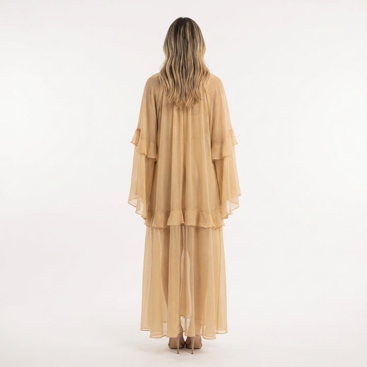 Vestido largo boho playa transparente
