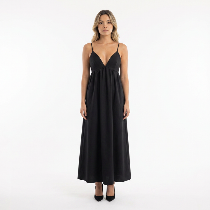 Vestido largo espalda abierta