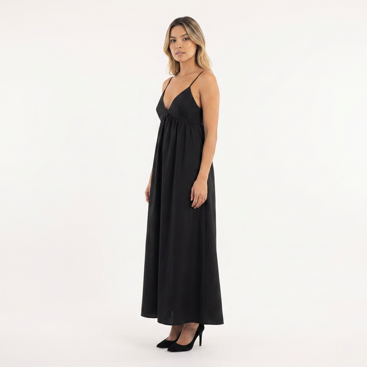 Vestido largo espalda abierta