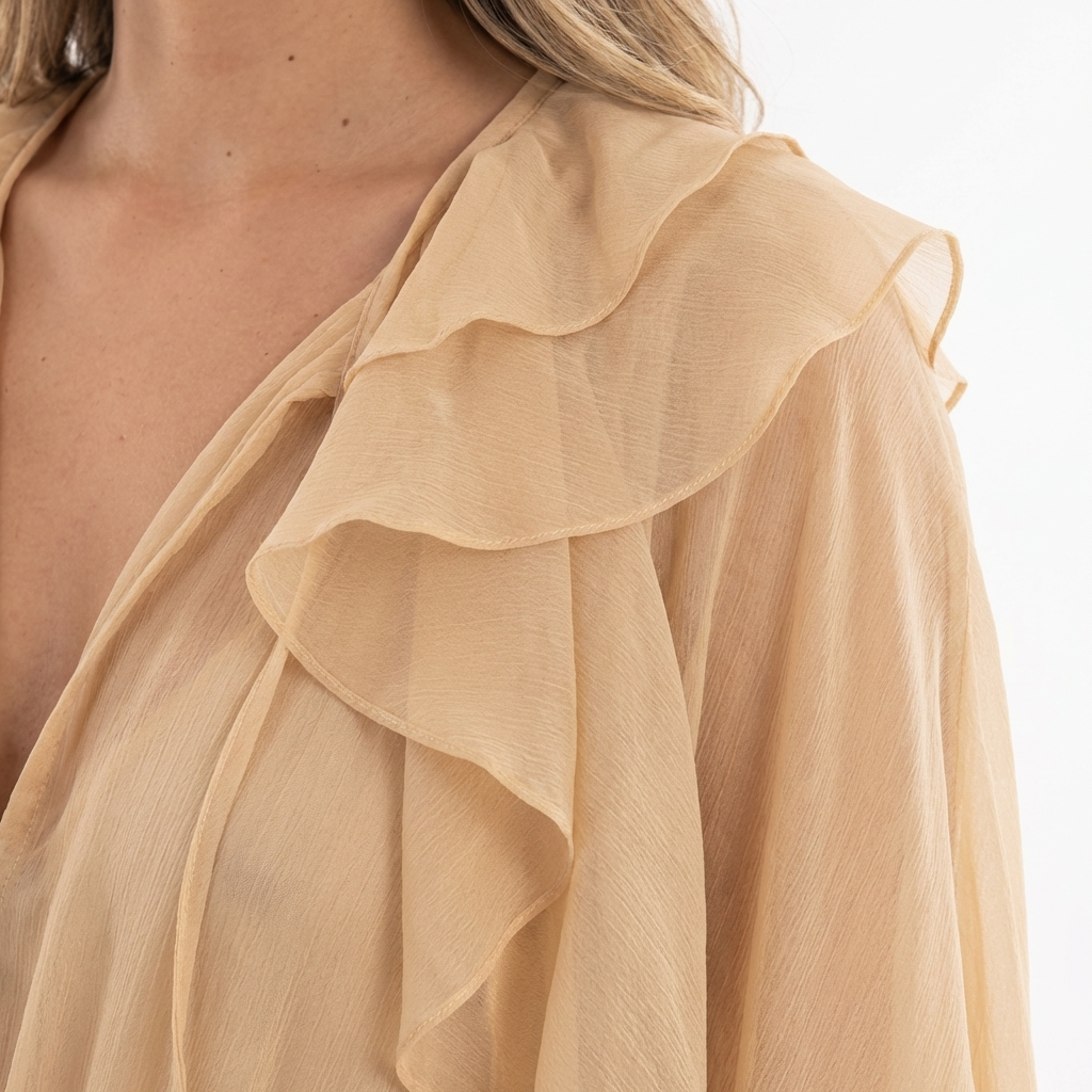 Vestido largo boho playa transparente