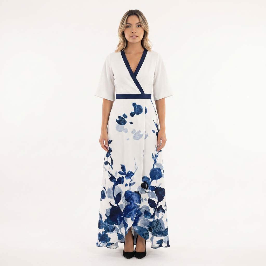 Vestido largo maxi floral mujer