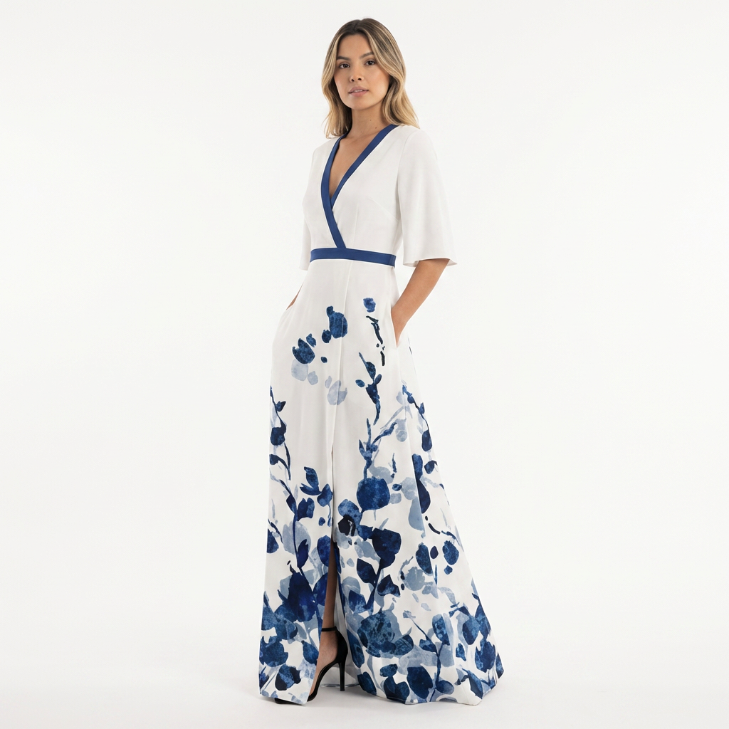 Vestido largo maxi floral mujer
