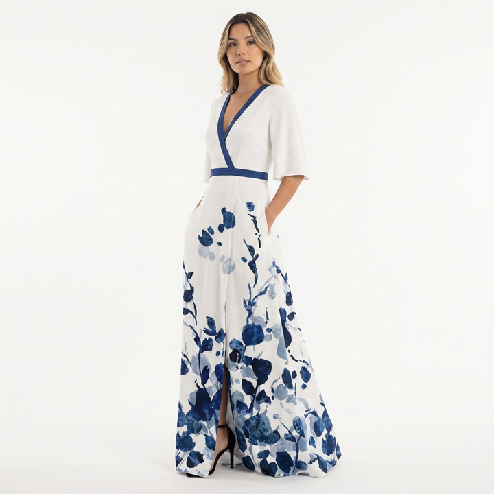 Vestido largo maxi floral mujer