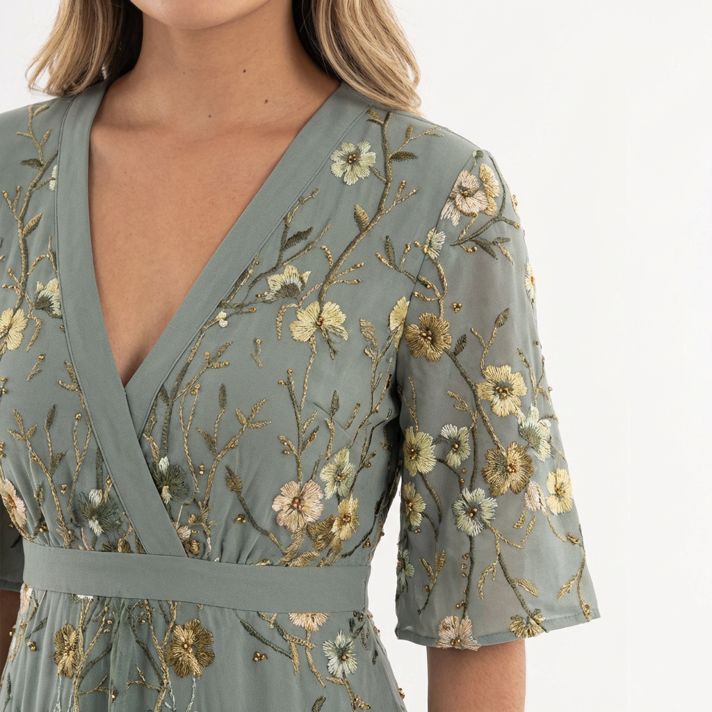 Vestido largo maxi floral mujer