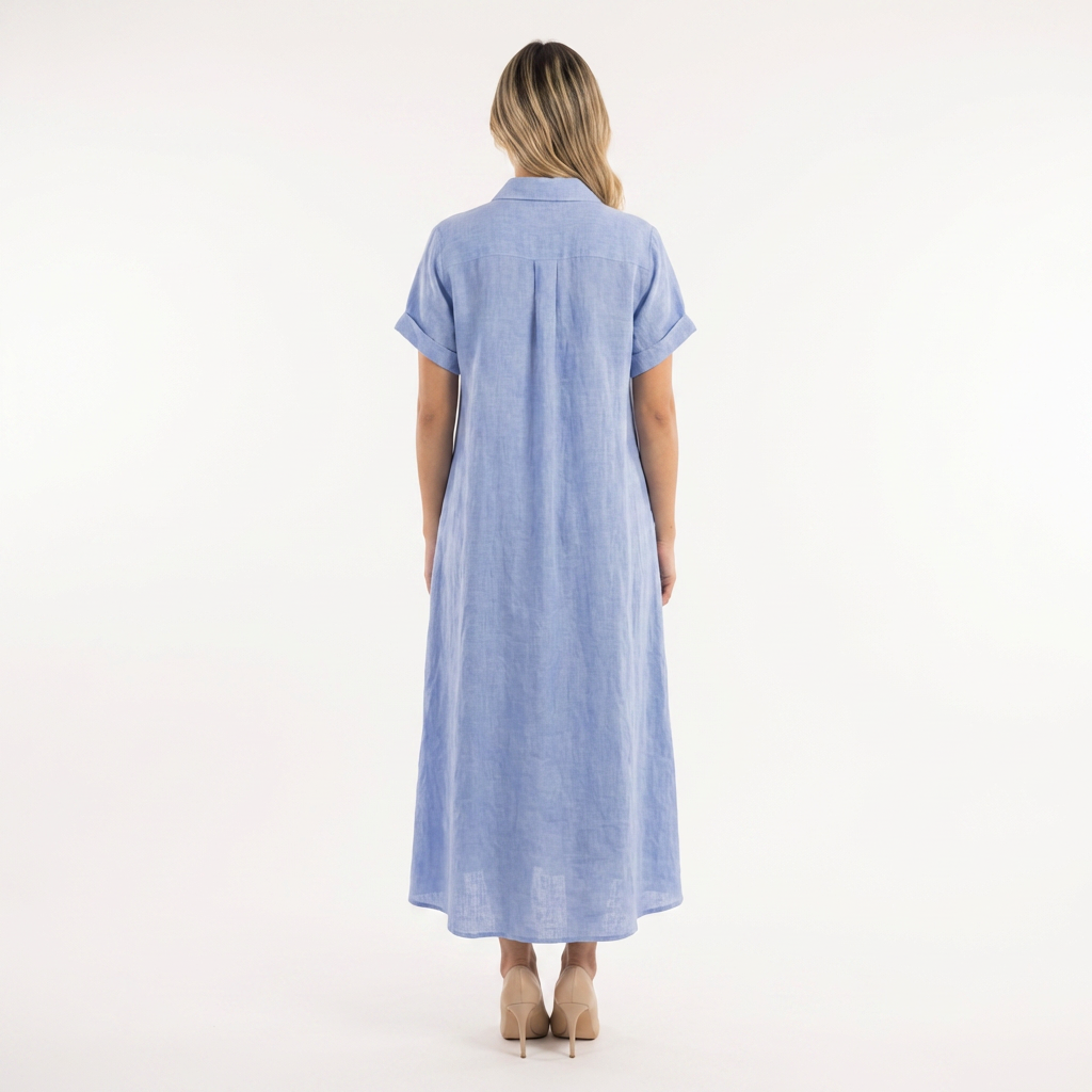 Vestido largo elegante polo para mujer