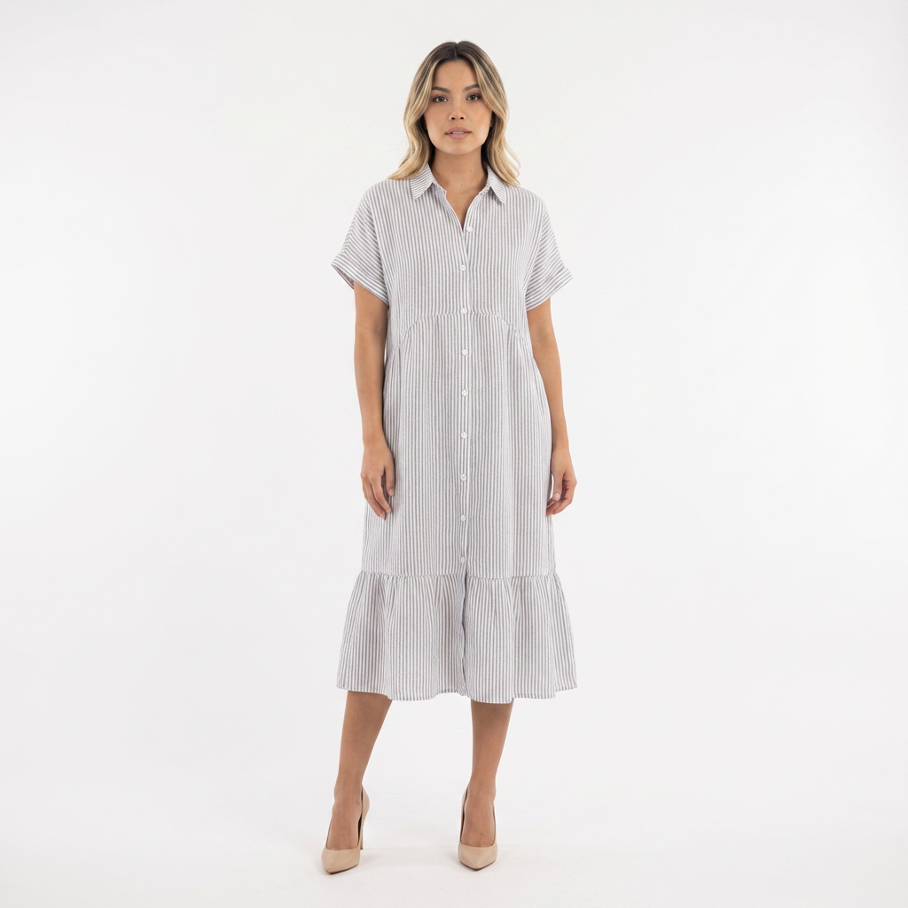 Vestido largo elegante polo para mujer