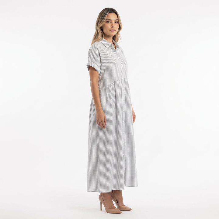 Vestido largo elegante polo para mujer
