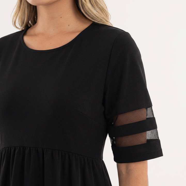 Vestido largo elegante efecto vientre plano mujer
