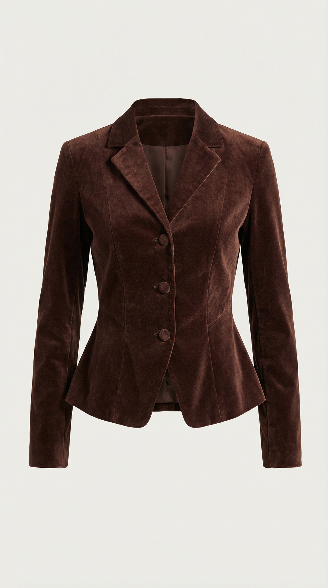 Blazer de terciopelo estructurado