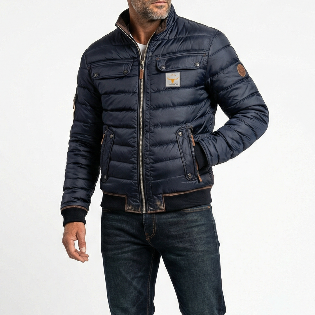 Chaqueta Acolchada Casual de Hombre