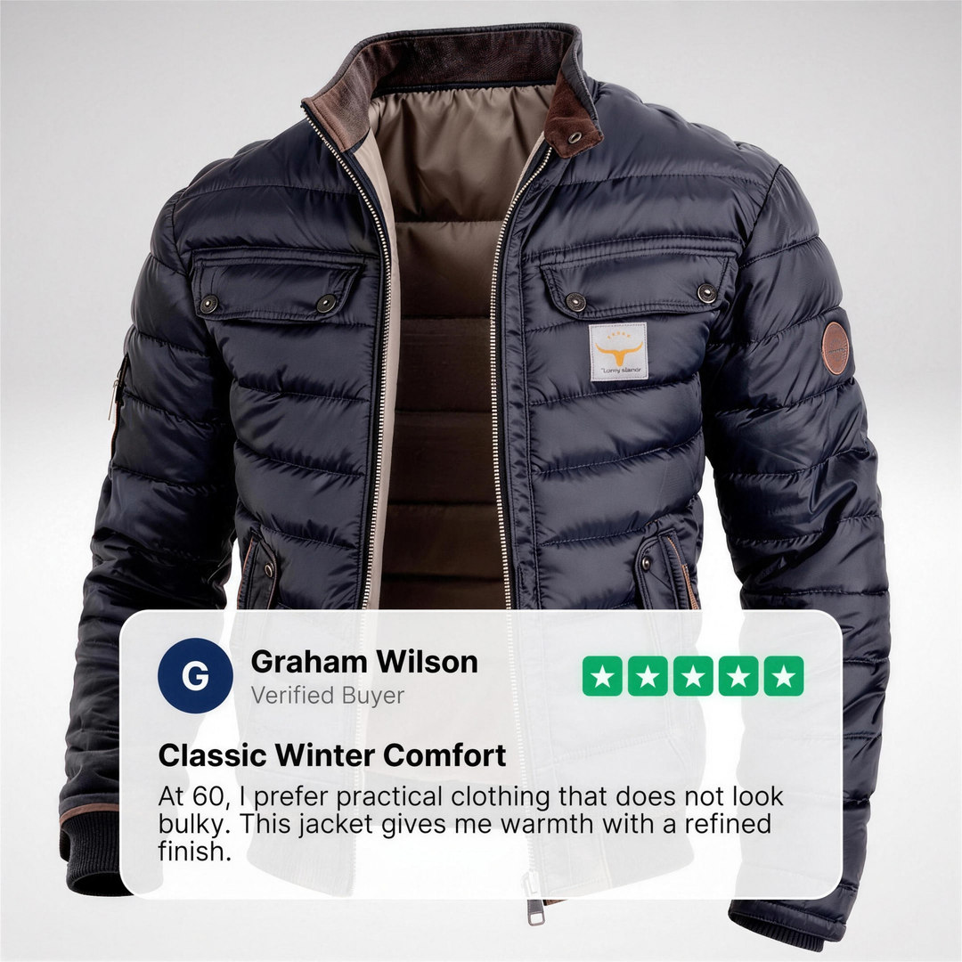 Chaqueta Acolchada Casual de Hombre
