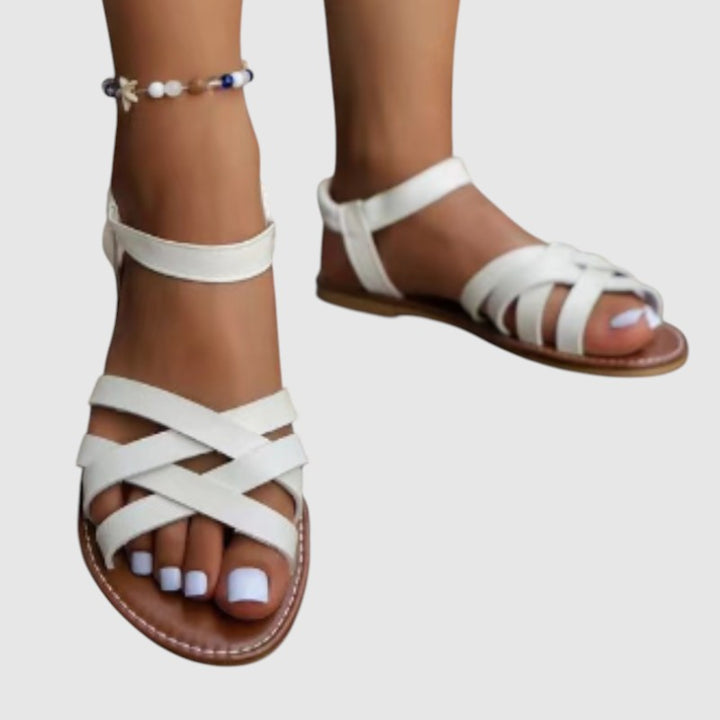 Sandalias planas elegantes para mujer