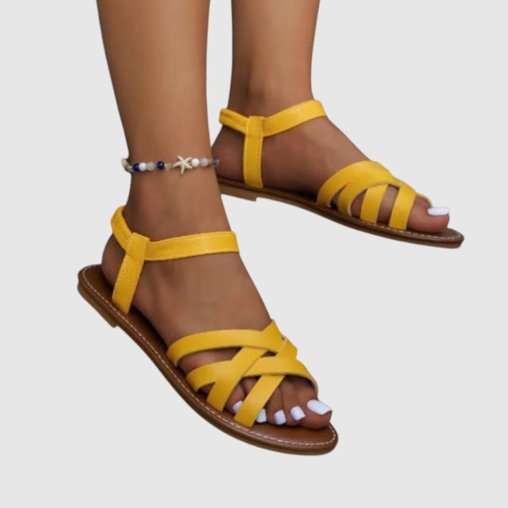 Sandalias planas elegantes para mujer