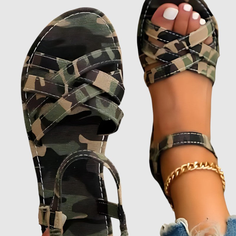 Sandalias planas elegantes para mujer