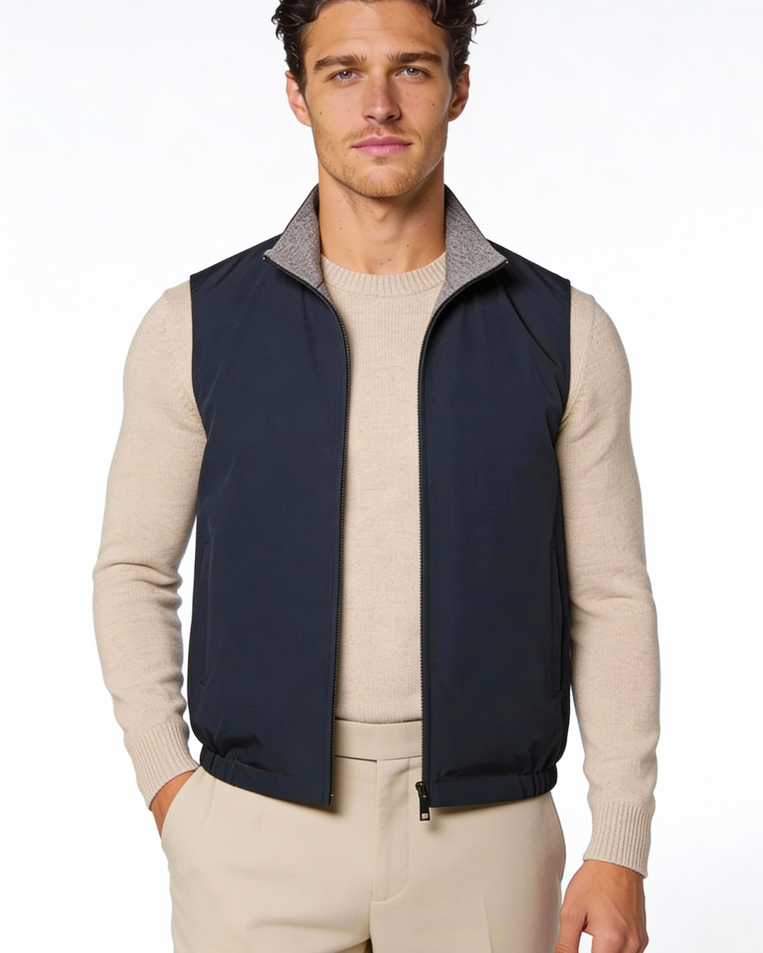 Chaleco ligero reversible para hombre