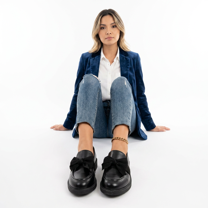 Mocasines Ortopédicas Charol Lazo Penny Loafer