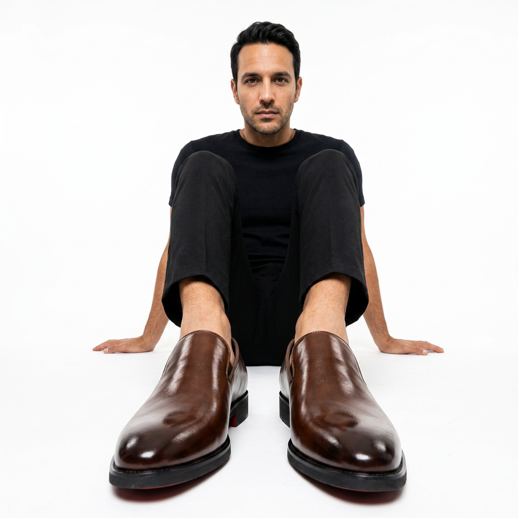 Mocasines Hombre Cuero Polished Pointed Toe Formal