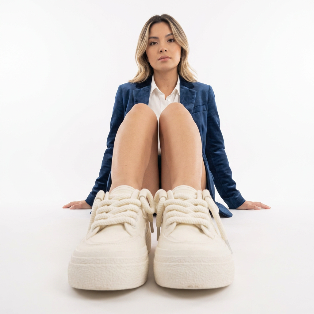 Zapatillas Ortopédicas Lona Suela Plataforma Cordón