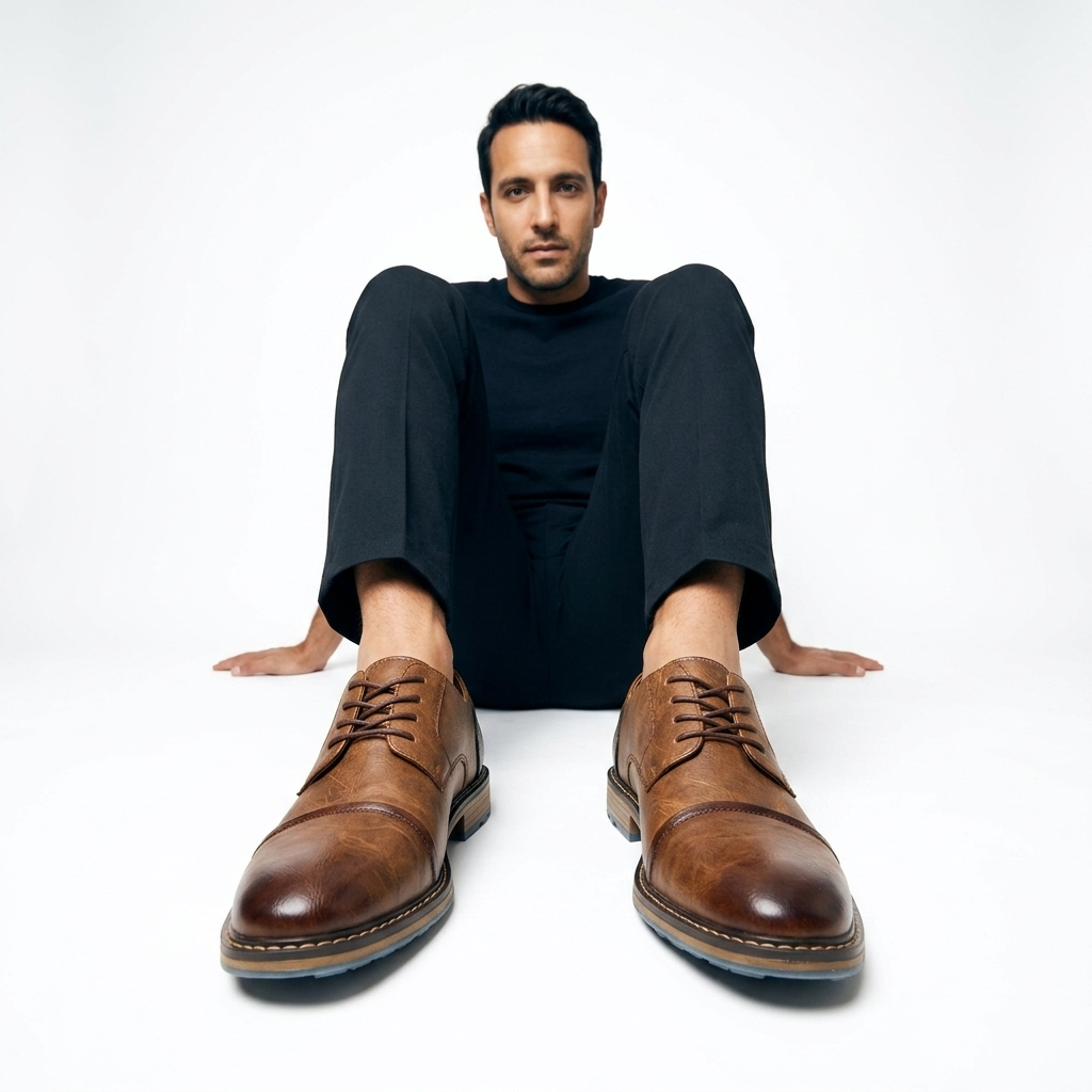 Zapatos Derby Piel Hombre