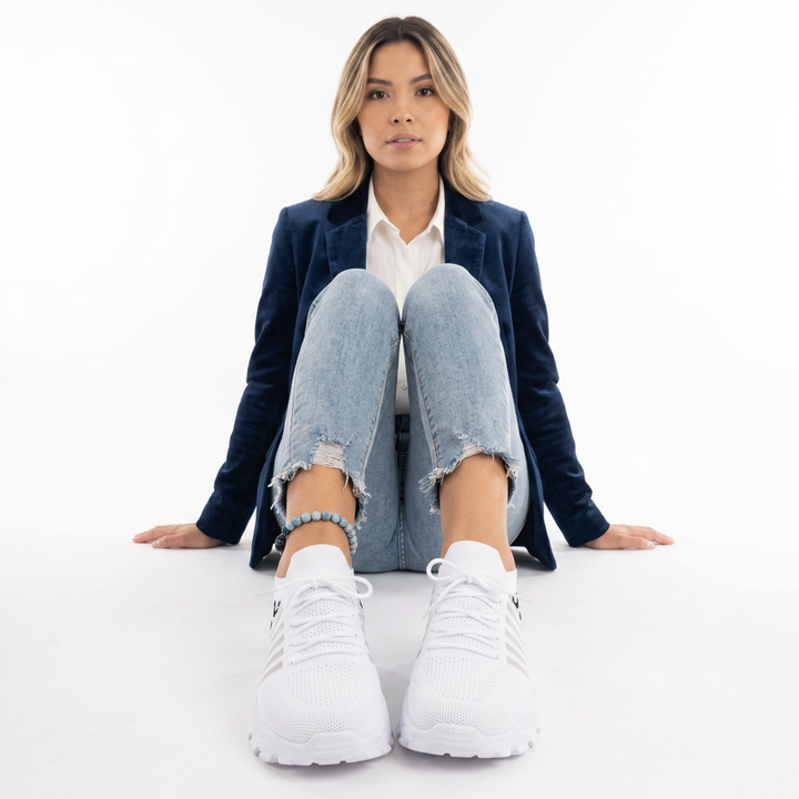 Zapatillas Ortopédicas Knit Leopardo Suela Chunky