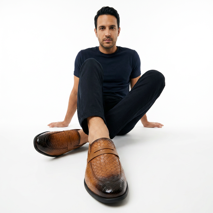 Mocasines Piel Italiana Hombre