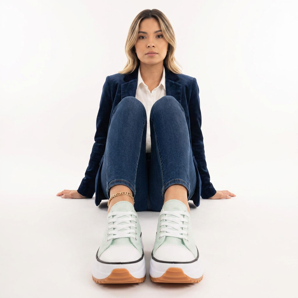 Zapatillas Ortopédicas Chunky Neón Suela Plataforma