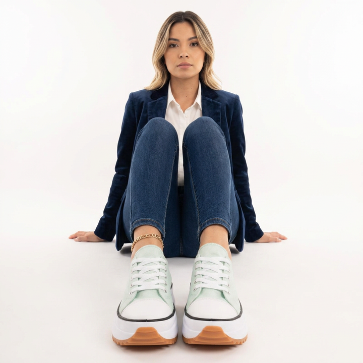 Zapatillas Ortopédicas Chunky Neón Suela Plataforma