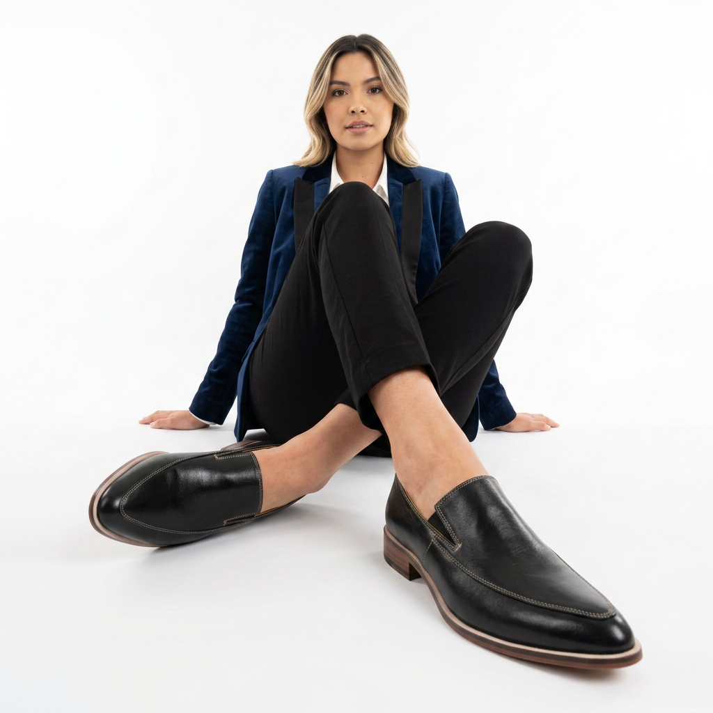 Mocasines Ortopédicos Negros Mujer