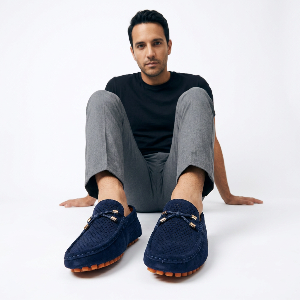 Mocasín Ante Transpirable