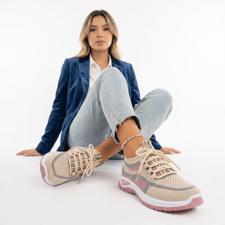 Zapatillas Ortopédicas Knit Multicolor Suela Chunky