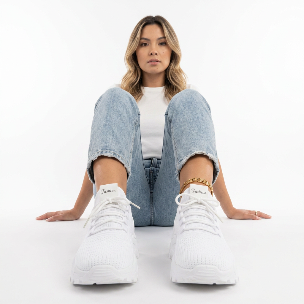 Zapatillas Ortopédicas Punto Suela Gruesa Mujer