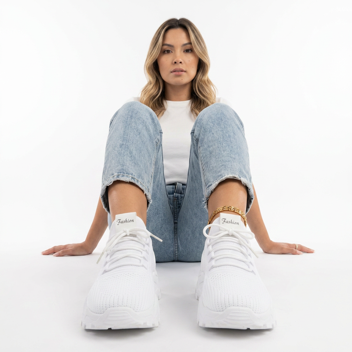 Zapatillas Ortopédicas Punto Suela Gruesa Mujer