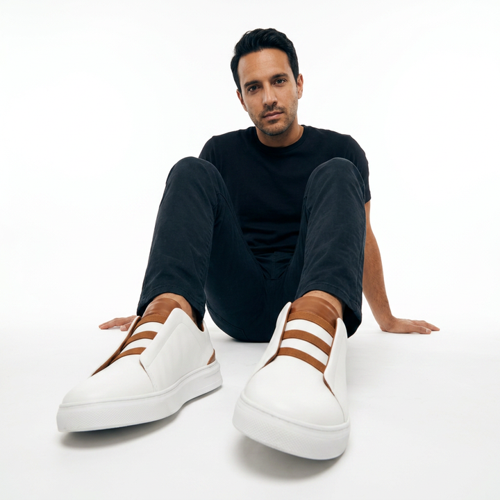 Zapatillas Piel Lisa Hombre