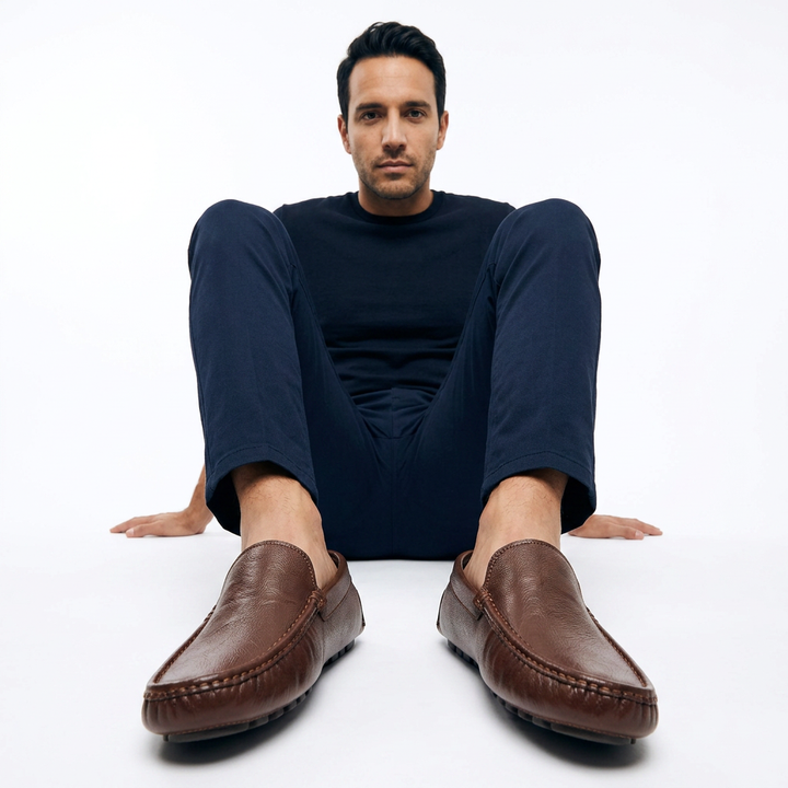 Mocasín Piel Hombre