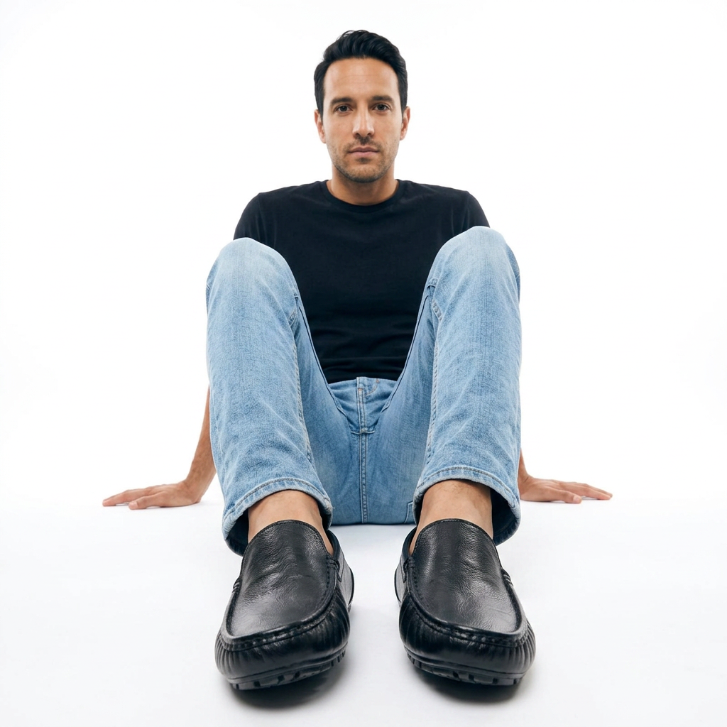 Mocasín Piel Hombre