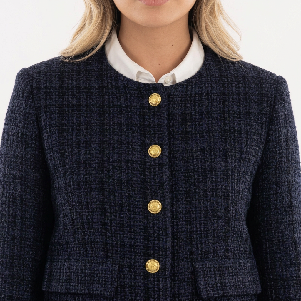 Blazer Casual Puños Botones