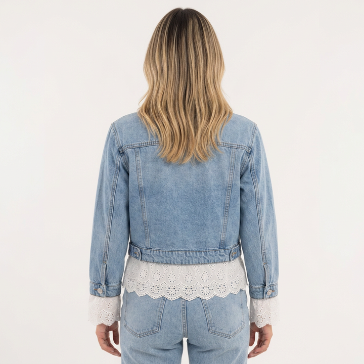 Chaqueta Vaquera Encaje Slim