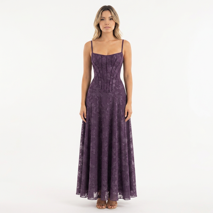 Vestido Fiesta Corsé Floral