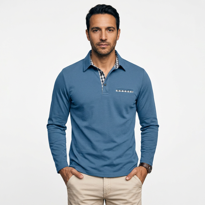 Polo Casual Manga Larga