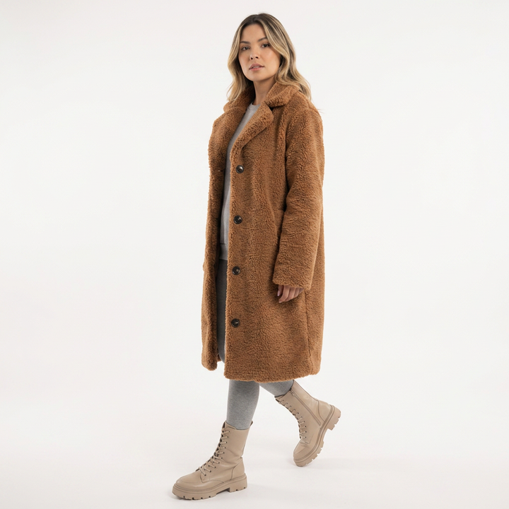 Abrigo Largo Elegante Invierno