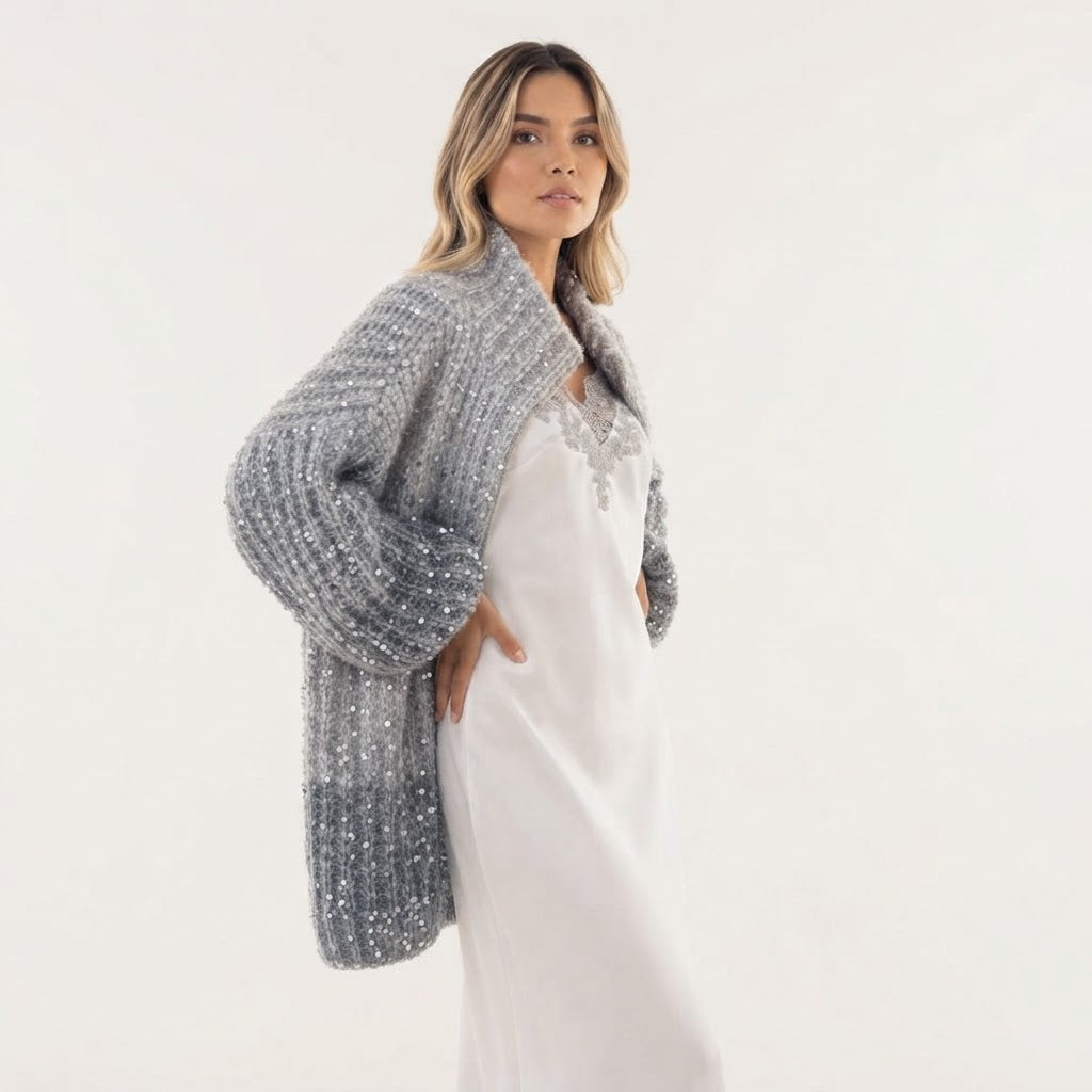 Chaqueta Punto Lentejuelas
