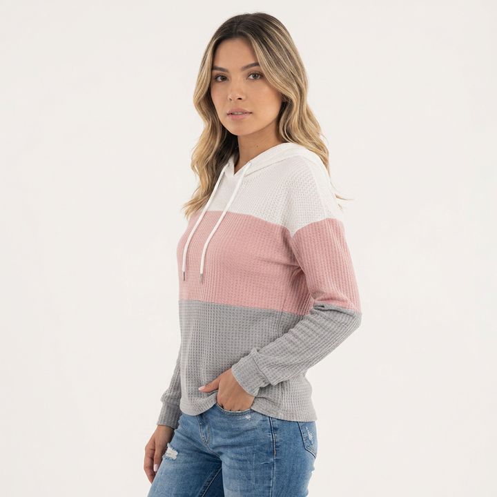 Sudadera Casual Bloques Color