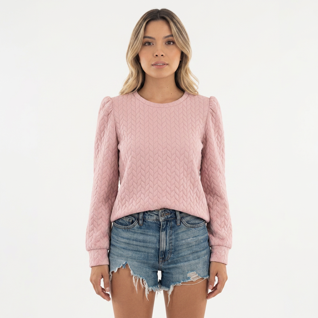 Sudadera Mangas Abullonadas