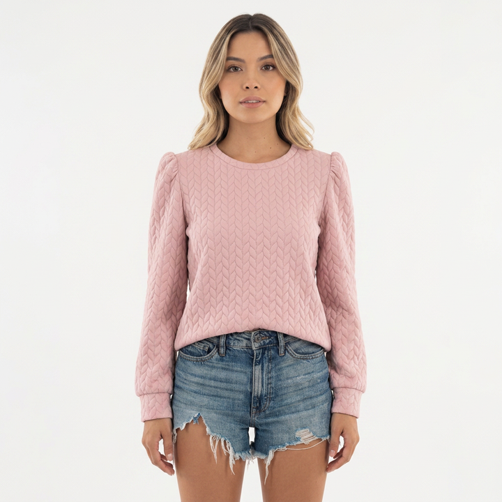 Sudadera Mangas Abullonadas