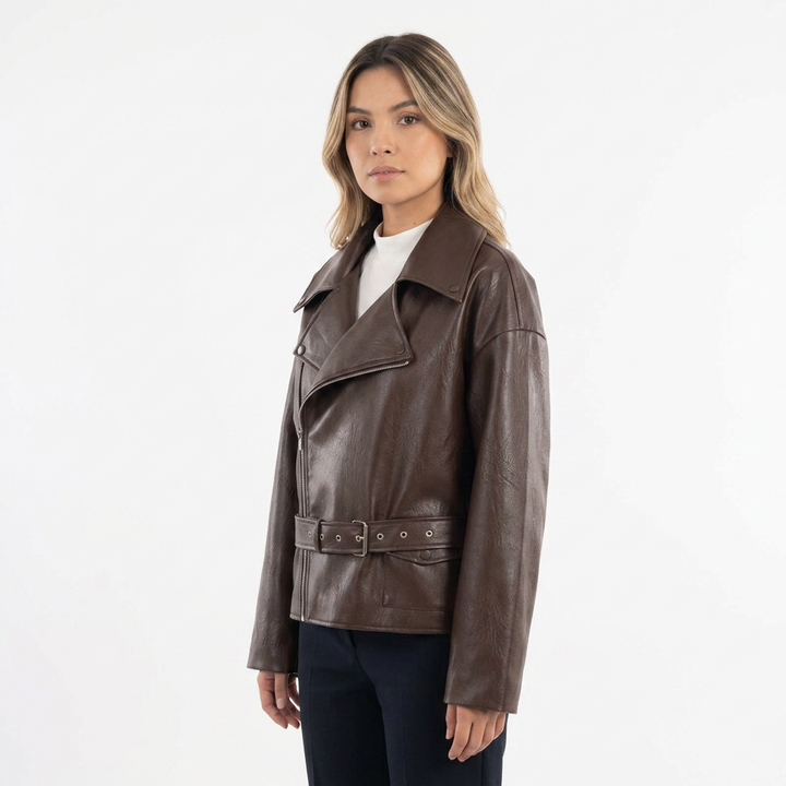 Chaqueta Piel Corta Textura 3D