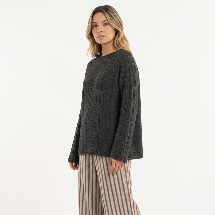 Jersey Punto Trenzado Casual
