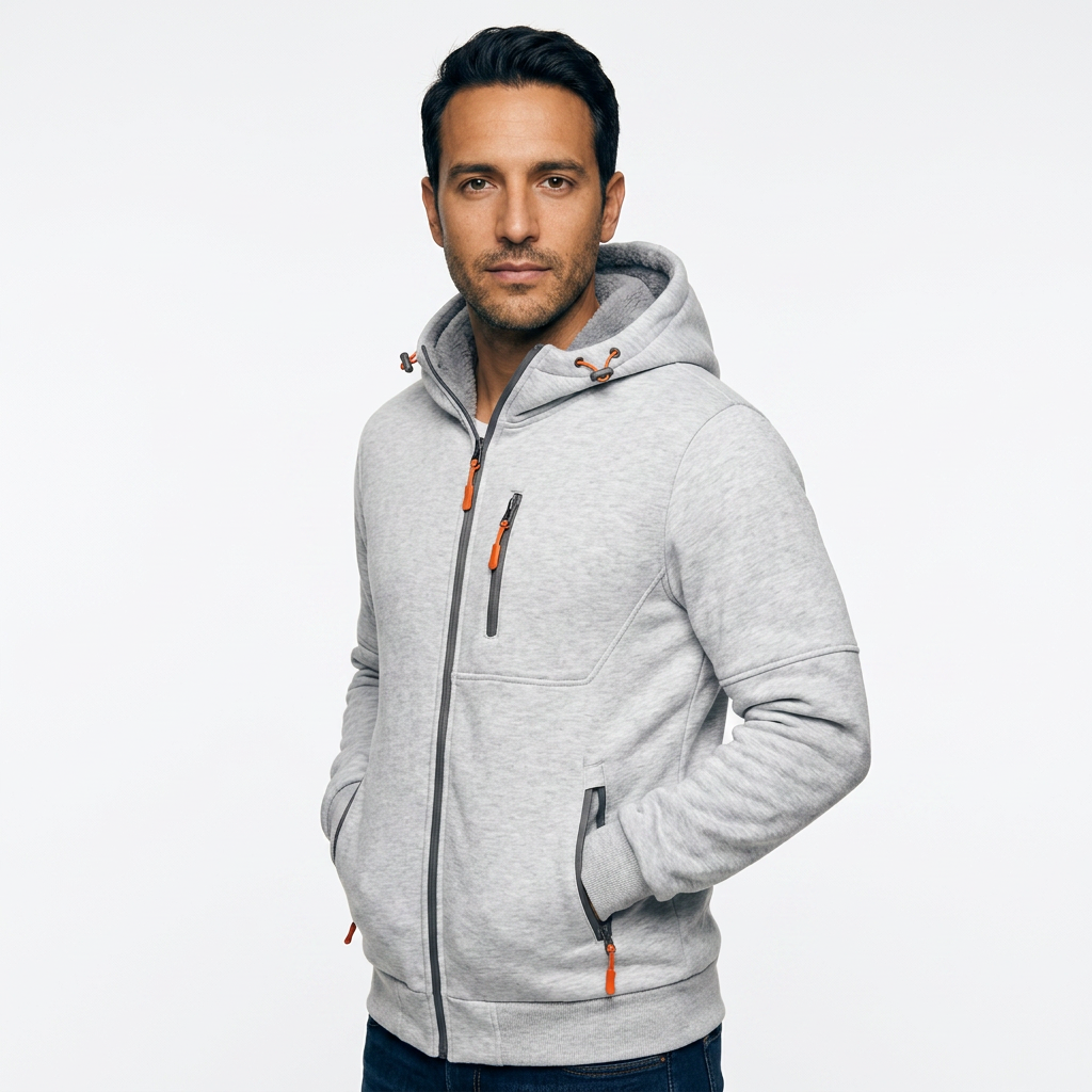 Sudadera Lana Cremallera Hombre