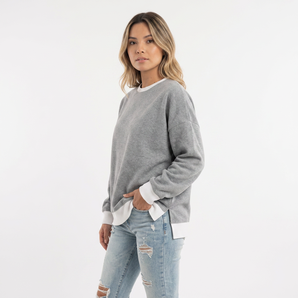Sudadera Efecto Dos Piezas