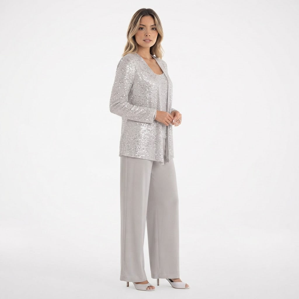 Conjunto Tres Piezas Lentejuelas