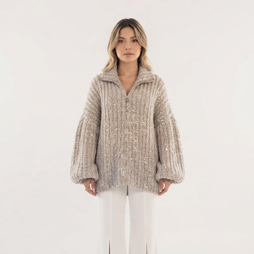 Chaqueta Punto Lentejuelas